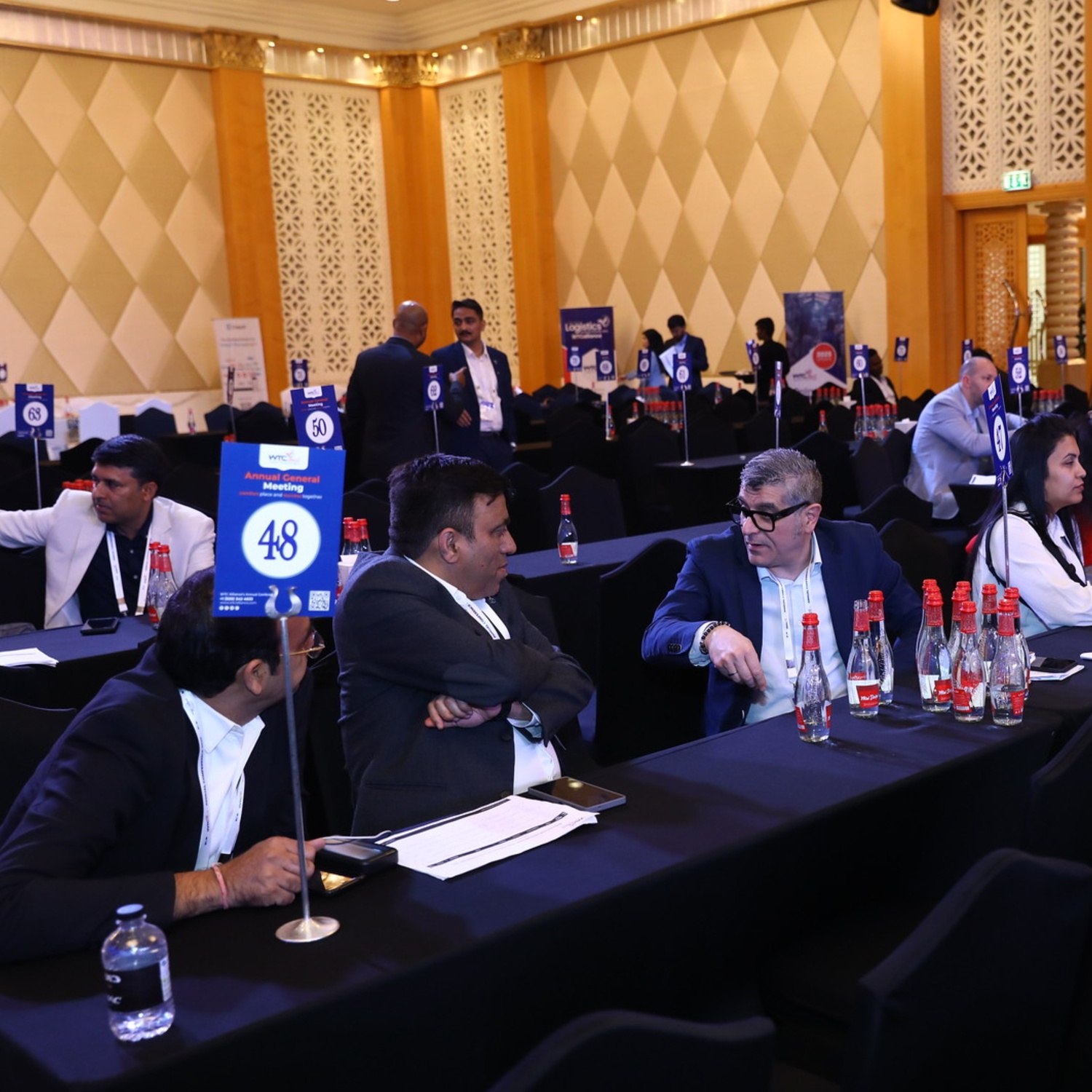 One-to-one meeting between freight forwarders at WTCalliance Annual General Meeting 2025 networking event